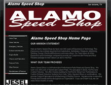 Tablet Screenshot of alamospeedshop.com